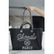 CHANEL 23P Spring/Summer New Maxi Shopping Bag Black  