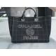 CHANEL 23P Maxi Shopping Bag Black Calfskin  