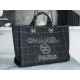 CHANEL 23P Maxi Shopping Bag Black Calfskin  