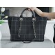 CHANEL 23P Maxi Shopping Bag Black Calfskin  