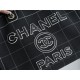 CHANEL 23P Maxi Shopping Bag Black Calfskin  