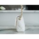 Chanel 23S CF Heart Enamel Buckle Square Chunky Bag White Lambskin  