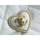 Chanel 23S CF Heart Enamel Buckle Square Chunky Bag White Lambskin  