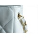 Chanel 23S New CF Mini Heart Enamel Buckle White Lambskin  