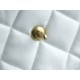 Chanel 23S New CF Mini Heart Enamel Buckle White Lambskin  