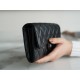 Classic Flap Classic Long Wallet Black Silver Lambskin  