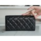 Classic Flap Classic Long Wallet Black Silver Lambskin  