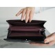 Classic Flap Classic Long Wallet Black Silver Lambskin  