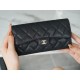 Classic Flap Classic Long Wallet Black Gold Calfskin  