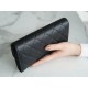 Classic Flap Classic Long Wallet Black Silver Calfskin  