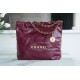 CHANEL 23 22 Bag Limited Edition Purple Red Small