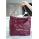 CHANEL 23 22 Bag Limited Edition Purple Red Small