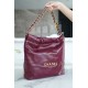 CHANEL 23 22 Bag Limited Edition Purple Red Small