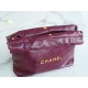 CHANEL 23 22 Bag Limited Edition Purple Red Small