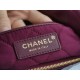 CHANEL 23 22 Bag Limited Edition Purple Red Small