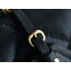 CHANEL 22K Mailbox Tofu Bag Black Gold Grainy Calfskin  