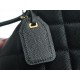 CHANEL 22K Mailbox Tofu Bag Large Black Gold Grainy Calfskin  