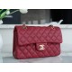 CF Classic Flap Small Bordeaux Washable Calfskin  