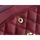 CF Classic Flap Small Bordeaux Washable Calfskin  