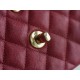 CF Classic Flap Small Bordeaux Washable Calfskin  