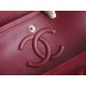 CF Classic Flap Small Bordeaux Washable Calfskin  