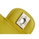 CF Classic Flap Small Lemon Yellow Washable Calfskin  