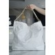 CHANEL 22P Bag Medium White Gold Hardware Calfskin  