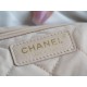 CHANEL 22P Bag Medium White Gold Hardware Calfskin  