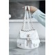 CHANEL 23P New Duma Backpack Mini White Calfskin