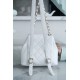 CHANEL 23P New Duma Backpack Mini White Calfskin