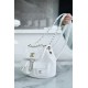 CHANEL 23P New Duma Backpack Mini White Calfskin