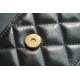 2021 Double Gold Ball Wallet Black Calfskin  