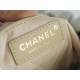 CHANEL 23P Spring/Summer New Mini Backpack White Gold Glossy Calfskin  