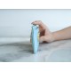 19 Series Card Holder Small Lambskin Light Blue  