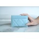 19 Series Card Holder Small Lambskin Light Blue  