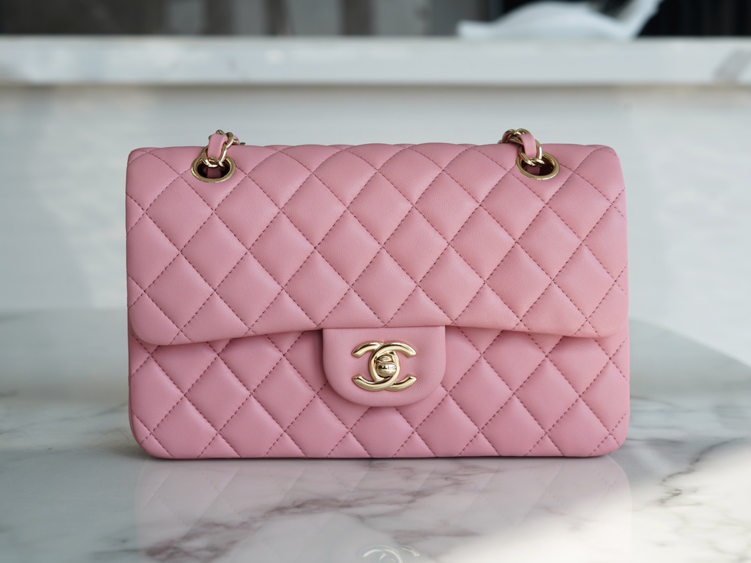 CF Classic Flap Small Sakura Pink Lambskin  