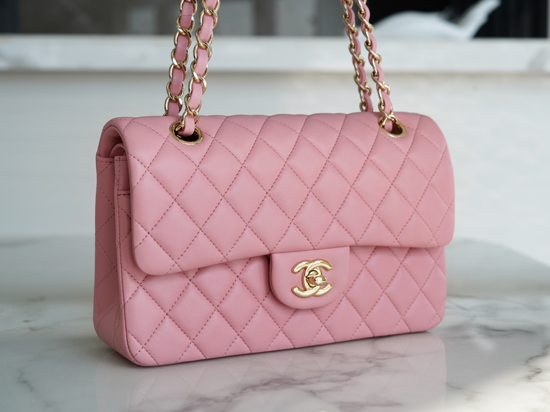 CF Classic Flap Small Sakura Pink Lambskin  