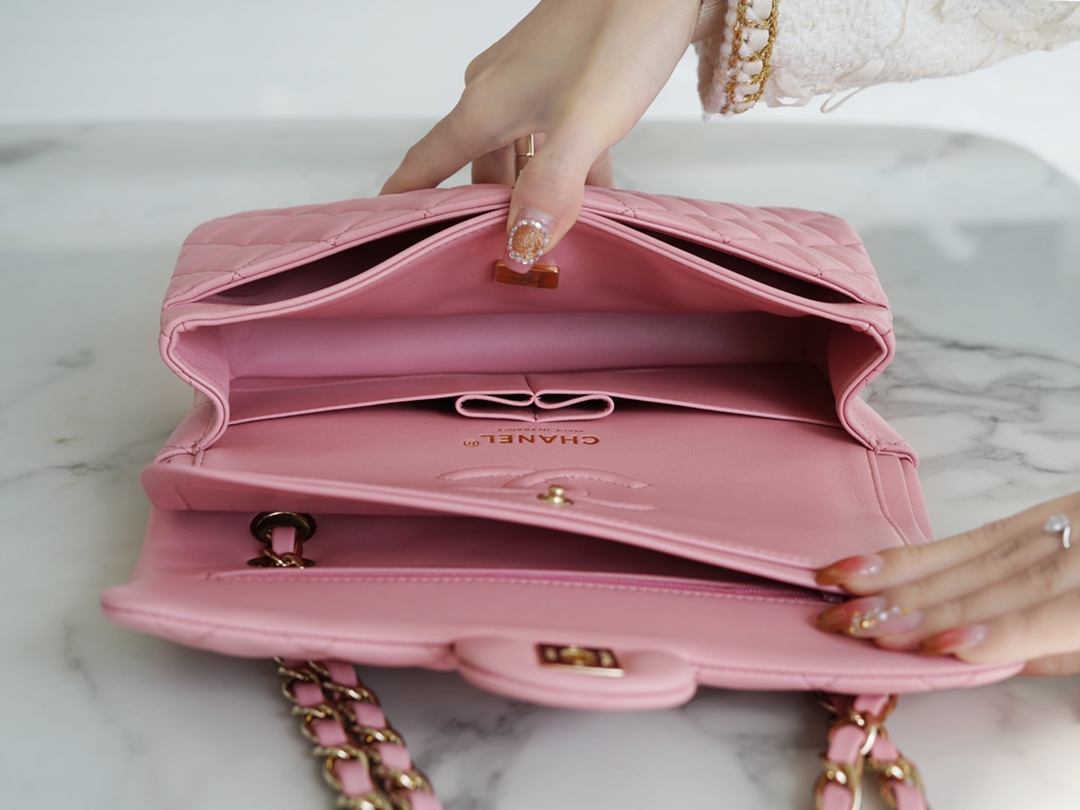 CF Classic Flap Small Sakura Pink Lambskin  