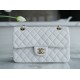 Classic Flap Small White Lambskin  