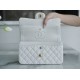 Classic Flap Small White Lambskin  