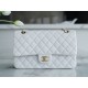 Classic Flap White Lambskin  