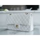 Classic Flap White Lambskin  