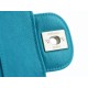 CF Classic Flap Small Peacock Blue Washable Calfskin  