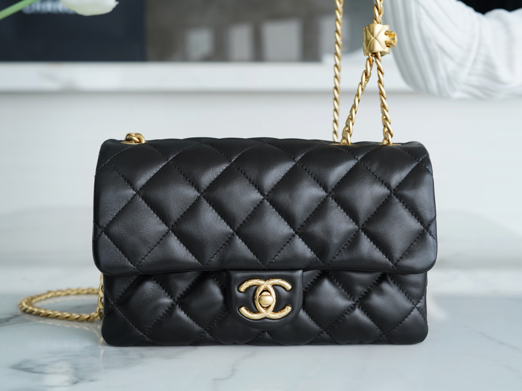 CHANEL 22K New Adjustable Flap Bag Small  