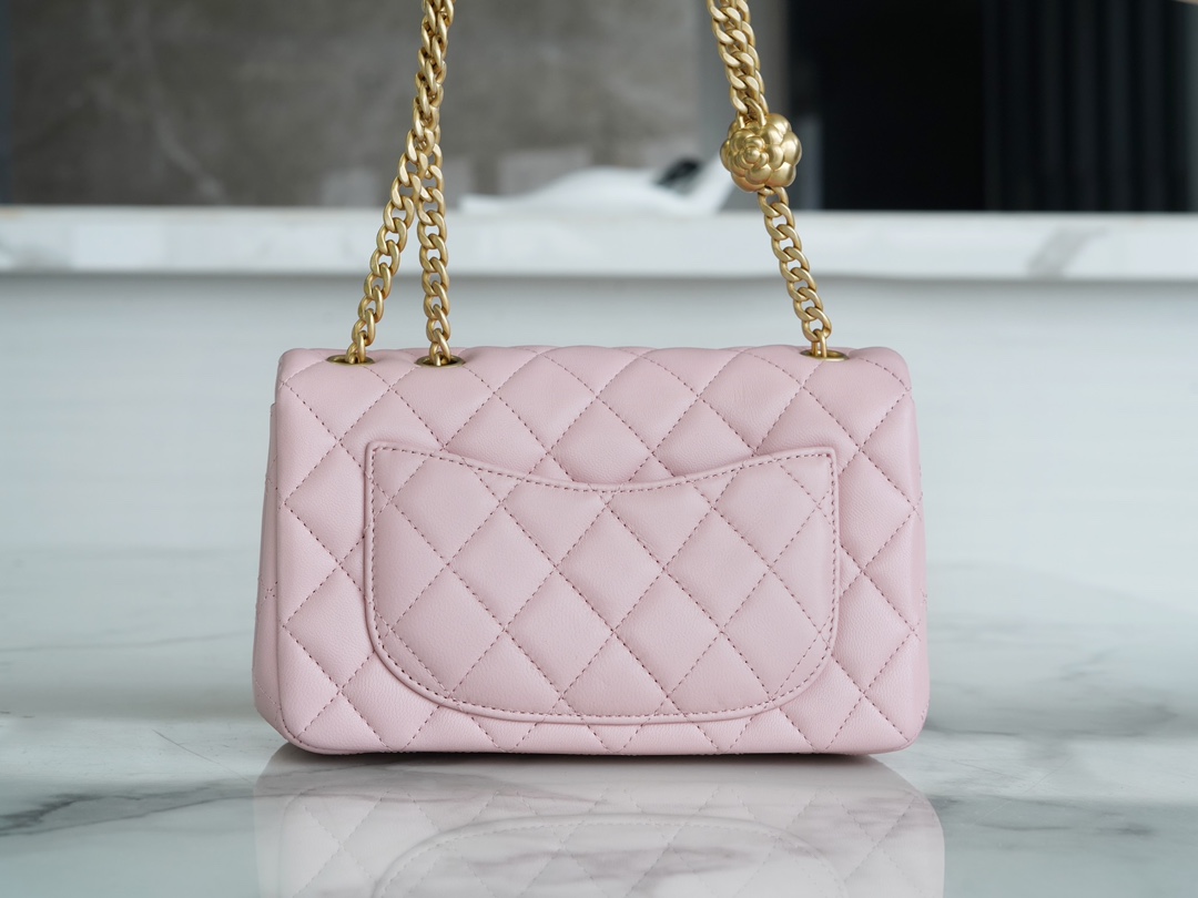 Chanel 23S CF Camellia Sakura Pink Lambskin  