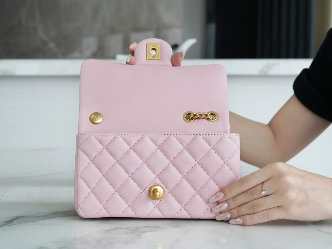 Chanel 23S CF Camellia Sakura Pink Lambskin  