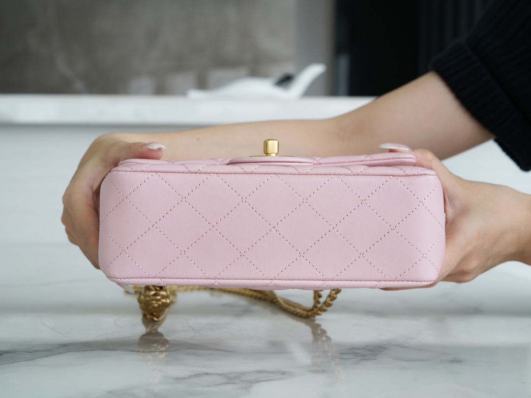 Chanel 23S CF Camellia Sakura Pink Lambskin  