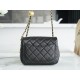 Chanel 23C Metal Ball Square Fatty Black  