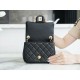 Chanel 23C Metal Ball Square Fatty Black  