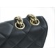 CHANEL 22K New Chain Flap Phone Bag Black  